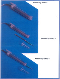 ASPIRATION SYSTEM FOR CAVITRON, ASSEMBLY STEPS 4 - 6